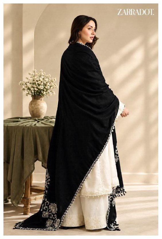 Coco by Zara Shahjahan — Embroidered Dhanak 3-Piece Unstitched Suit