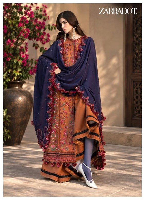 Hussain Rehar — Kamal Luxury Embroidered Karandi 3-Piece Unstitched Suit